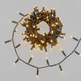 8 m Warm White Connect ProLine 36V String Lights, 160 maxiLEDs, green cable, connectable