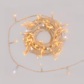 Lichterkette Connect+ 12 m, 120 LEDs warmweiß und kaltweiß, transparentes Kabel, Erweiterbar
