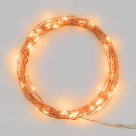 Batteriebetriebene Lichterkette 3,9 m, 40 MicroLEDs extra warmweiß