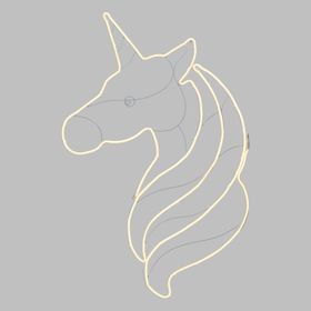 Double Sided Neon Unicorn Light SMD, h. 120 cm, 576 Leds