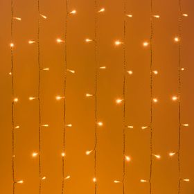 Cortina Connect+ 1 x h 1,5 m, 150 led blanco cálido, cable transparente, prolongable