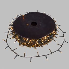 Guirnalda 60,5 m, 1500 led Multi blanco cálido, cable verde
