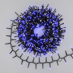 Guirlande Ruban de Lumière 1000 miniled bleu et blanc froid, jeu de lumière automatique