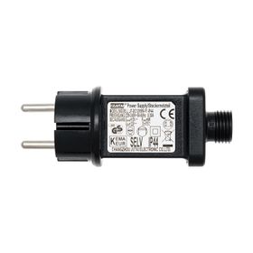 Transformateur pour lumières décoratives, 12 Volt DC, Max 9 Watt, Timer 8/16