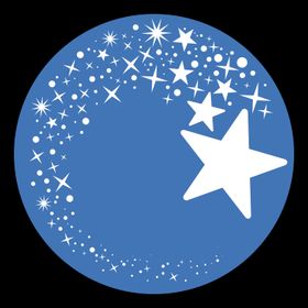 Gobo azul Estrellas Ø 30mm