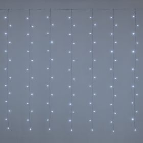 3 x h 1.52m 182 White LEDs Curtain Lights