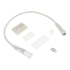 Weißes PML Lichtschlauch-Verbindungskabel - Stecker, 0,3 m, IP67