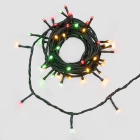Guirnalda Connect+ 8 m, 80 led multicolor American Christmas, cable verde, prolongable