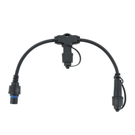 PML-Multiverbinder, 2 Ausgänge, 30 cm Länge, Abstand 40 cm, schwarzes Kabel, IP67