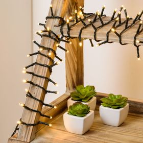 Catena luminosa, 1500 led bianco caldo