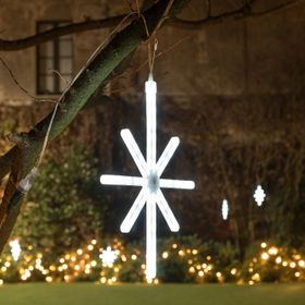 Animated Polar Star 36 cm, Connect ProLine 36V, 76 led SMD bianco freddo, cavo trasparente