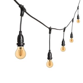 Guirlande de 5 m avec ampoules led suspendues de 4 Watt à goutte Ø 60 mm, dimmerables 