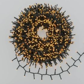 Lichterkette 40,5 m, 2000 Multi-Warmweiß LEDs, grünes Kabel