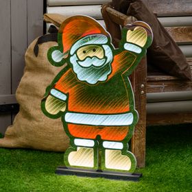 Babbo Natale Infinity Mirror h 74 cm, led multicolor