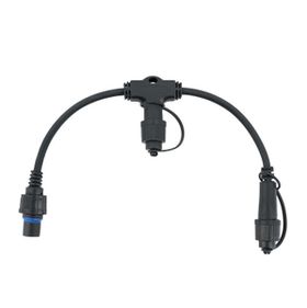 PML-Multiverbinder, 2 Ausgänge, 30 cm Länge, Abstand 40 cm, schwarzes Kabel, IP67