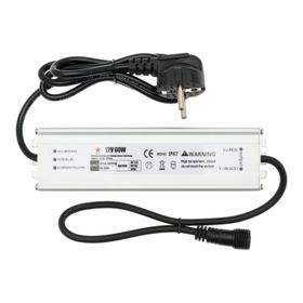 Transformador para luces decorativas, 12 Voltios DC, máx. 60 Vatios
