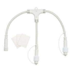Multiconector VINTAGE LED PRO, 2 salidas, cable blanco