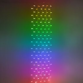 Cortina Twinkly Plus RGB y Blanco Cálido, 0,5 x h. 4 metros, 250 Píxeles led, cable negro
