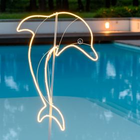 Double Sided Neon Dolphin Lights SMD, h. 95 cm, 960 Leds