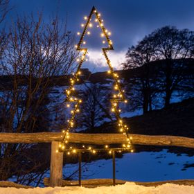Albero multiuso da giardino, h. 105 cm, led bianco caldo