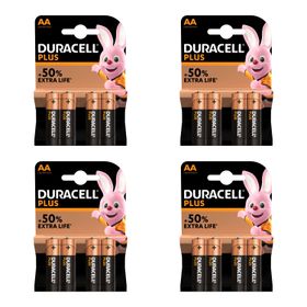 16 batterie AA Duracell Plus 