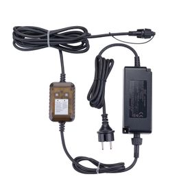 Trasformatore con Controller Connect+ fino a 4000 led, 60 watt, giochi di luce e luce fissa, cavo nero