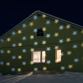 Snowfall of Stars Projector, 3 Watt, White and Warm White LED 