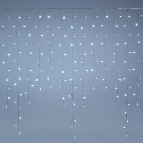 Estalactita Connect+ 5 x h 1,2 m, 550 led blanco frío, cable transparente, prolongable