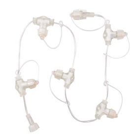 Verlängerung Connect+ mit 6 Ausgänge, transparentes Kabel