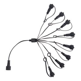 Multiconnettore Smart System, 8 uscite, cavo nero