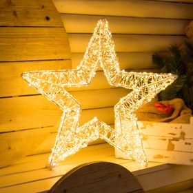 Ø 55 cm, White Star 3D, Warm White and White MicroEDs, for indoor use