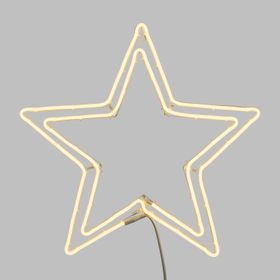 Étoile effet Néon double profile Ø 60 cm, 480 led blanc chaud