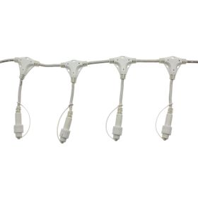 Multiconector PML, 9 salidas, 1 m, separación 12,5 cm, cable blanco, IP67