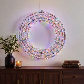 Couronne 3D Marron Ø 75 cm, 6000 Micro led RGB Couleurs Changeantes, intérieur