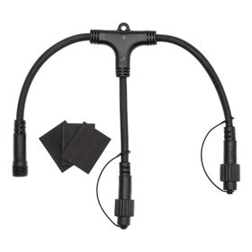 PML Multiverbinder, 2 Ausgänge, schwarzes Kabel, IP67