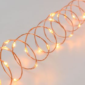 Lichterkette 10 m, 200 MicroLEDs extra warmweiß
