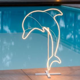Double Sided Neon Dolphin Lights SMD, h. 95 cm, 352 Leds