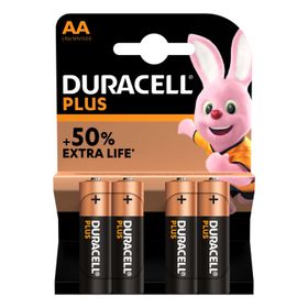 4 batterie AA Duracell Plus Power