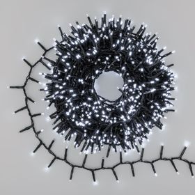 Catena Nastro di Luce 1000 miniled bianco freddo, gioco di luce automatico
