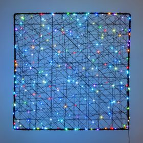 Panneau marron, 50 cm, microled RGB couleurs changeantes