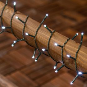 Catena a batteria 7,20 m, 180 led bianchi