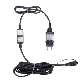 Power Supply with Controller Connect+, up to 800 LEDs, light effects and steady light, black cable
