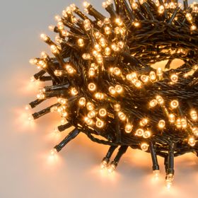 Ruban de lumière 30 m, 1500 led blanc chaud traditionnel
