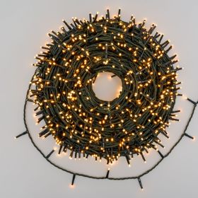 Guirnalda 70,4 m, 1000 miniled blanco extra cálido y blanco cálido, cable verde