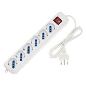 Steckdosenleiste 6-fach UNIVERSAL weiß 