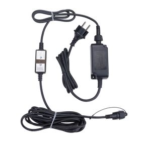 Trasformatore con Controller Connect+ fino a 1600 led, 24 watt, giochi di luce e luce fissa, cavo nero
