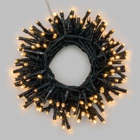 Catena luminosa a batteria, 300 led bianco caldo