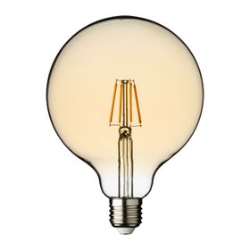 Bombilla Vintage Globo, Ø 125 mm, E27, blanco cálido, 8 vatios, regulable
