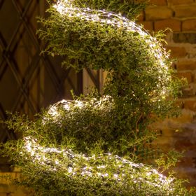 Cascata di luci 3 m, 900 microled bianco caldo