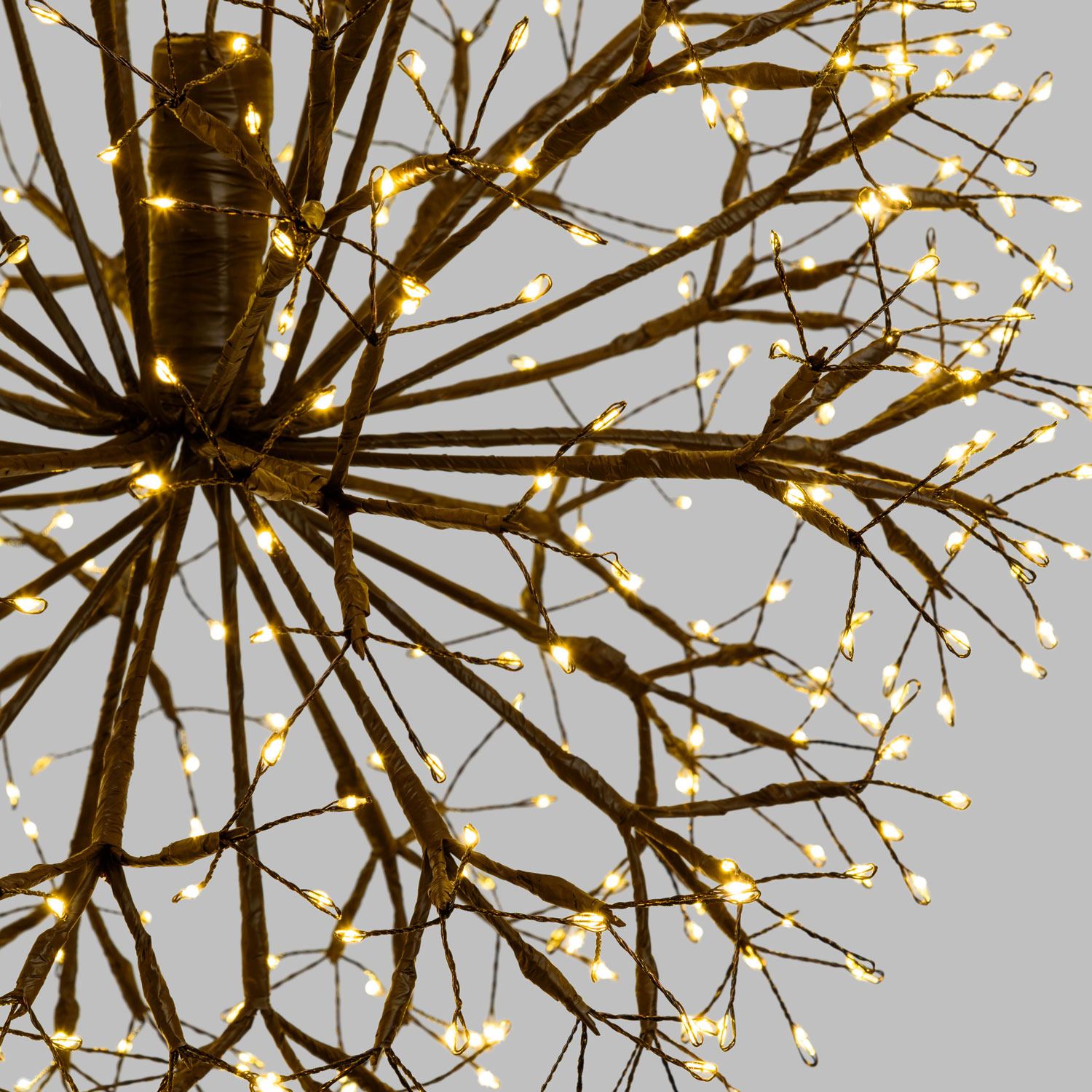 Sphère lumineuse RICCO avec branches marrons, Ø 40 cm, 576 microled blanc chaud, intérieur 7 Sphère lumineuse RICCO avec branches marrons, Ø 40 cm, 576 microled blanc chaud, intérieur 7